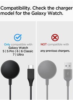 Spigen Spigen S353 Galaxy Watch Charger Stand for Samsung Galaxy Watch Ultra 47mm / Galaxy Watch 7 40,44mm / Galaxy Watch 6 40,44mm / Watch 6 Classic 43,47mm / Watch 5 40,44mm / Galaxy Watch 5 Pro - Black  - Image 2