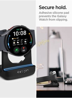 Spigen Spigen S353 Galaxy Watch Charger Stand for Samsung Galaxy Watch Ultra 47mm / Galaxy Watch 7 40,44mm / Galaxy Watch 6 40,44mm / Watch 6 Classic 43,47mm / Watch 5 40,44mm / Galaxy Watch 5 Pro - Black  - Image 4