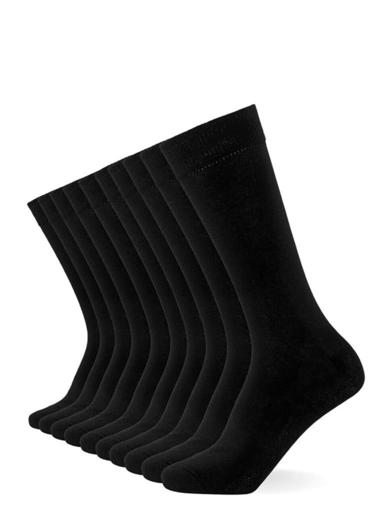10 Pairs Men's Socks Naturally absorb moisture, wick away sweat, while the fabric properties are breathable. - Image 1
