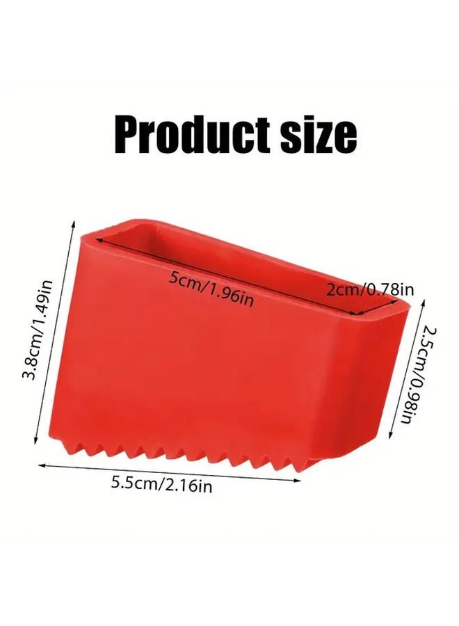 Red Non Slip Rubber Feet Replacement Kit For Folding Ladder Furniture Leg Protectors - Image 4