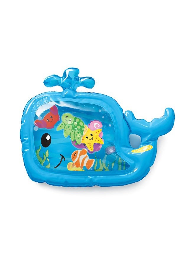 infantino Pat & Play Water Mat - Whale Themed Water Mat for Infants and Older Babies, Tummy Time and Sensory Play - Image 1