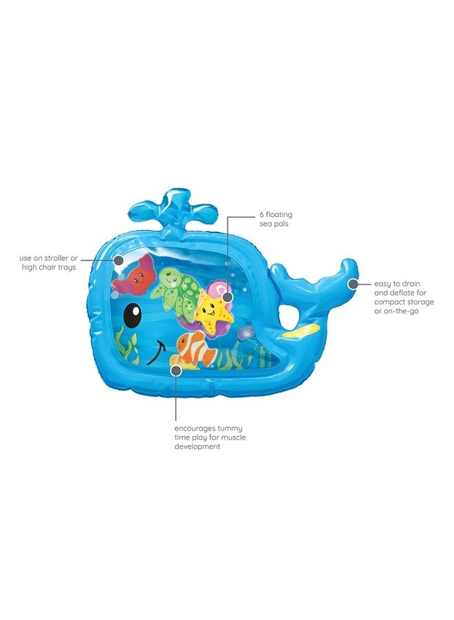 infantino Pat & Play Water Mat - Whale Themed Water Mat for Infants and Older Babies, Tummy Time and Sensory Play - Image 5