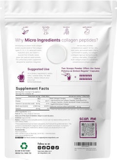 Micro Ingredients Collagen Peptides, Unflavored 2LB  - Image 2