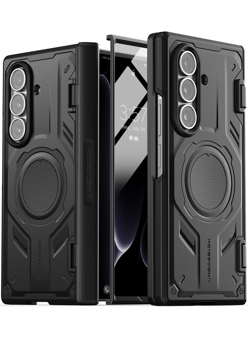 VRS Design Terra Guard Modern Active 360 Samsung Galaxy Z Fold 7 [MagSafe] Case Cover (2025) with [Built in Screen Protector] & Hinge Protection - Black  - Image 1