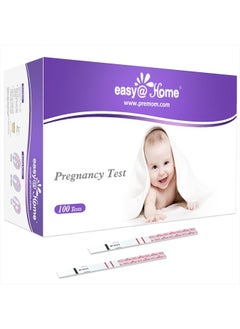 Easy@Home Pregnancy Test Strips Kit: 100-Pack HCG Test Strips, Early Detection Home Pregnancy Test EZW1-S:100  - Image 1