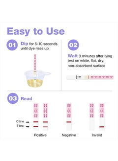 Easy@Home Pregnancy Test Strips Kit: 100-Pack HCG Test Strips, Early Detection Home Pregnancy Test EZW1-S:100  - Image 2