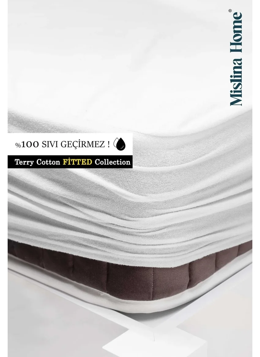 Mislina Liquid Proof Terry Baby Mattress Fitted 60X120