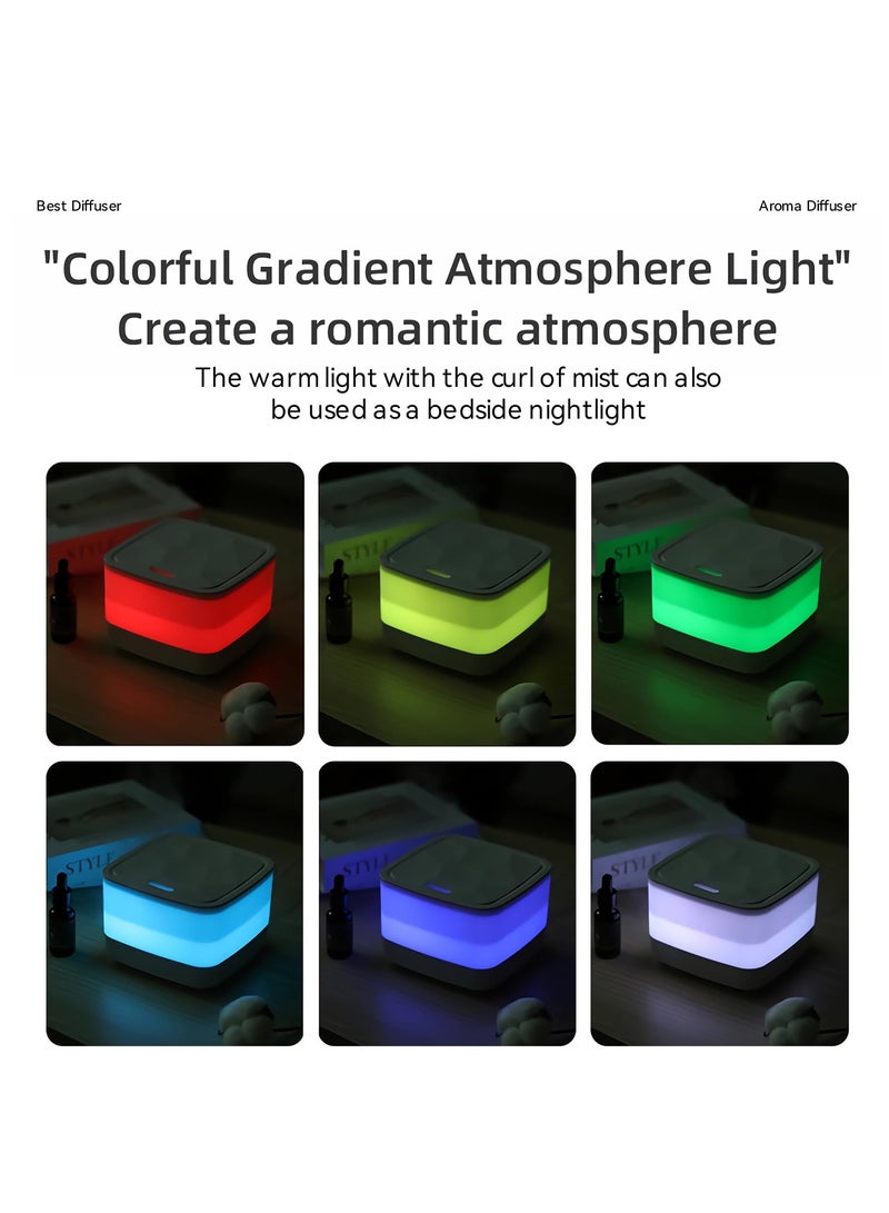 Excefore مرطب هواء لغرفة النوم، وضع النوم الهادئ، إضاءة ليلية محيطة بـ 7 ألوان، مؤقت وإيقاف تلقائي، مناسب للمنزل والغرف الكبيرة والأطفال والنباتات (أبيض) - Image 4