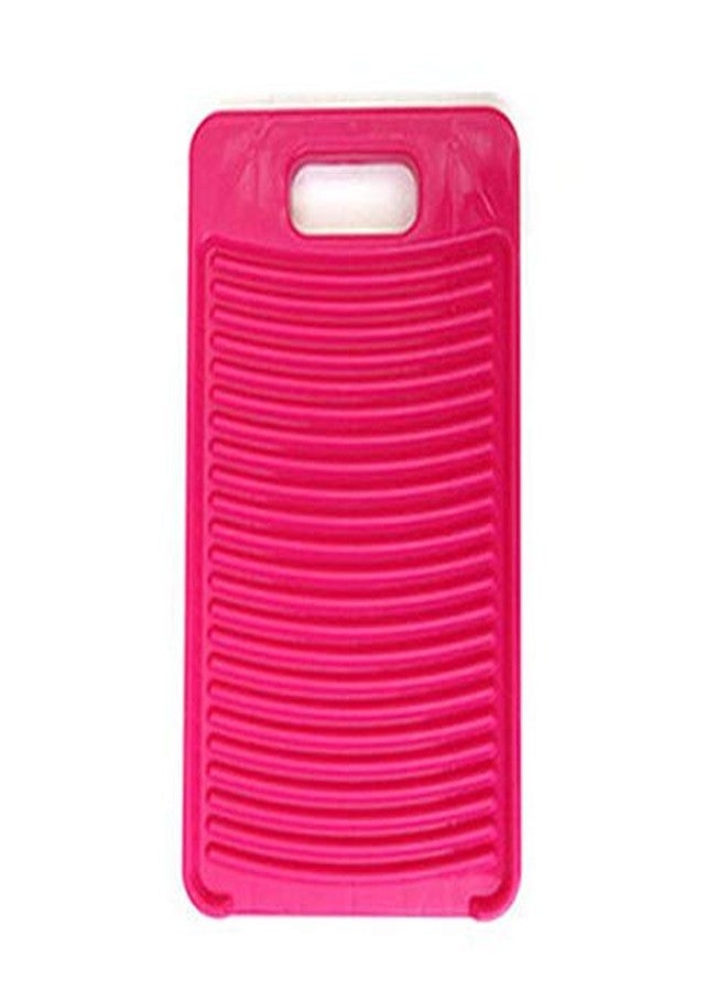 JWCE Washing board mini washboards plastic wash board for baby cloth small Items cloth diapeers used in bathroom sink small basin lightweight travelling(Pink) - Image 1