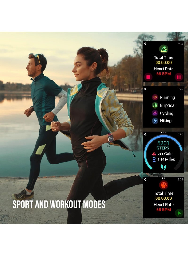 iTouch Unisex Interactive Air 3 Watch Gold/Green Camo with Silicone Strap, 500009G0-A53 - Image 5