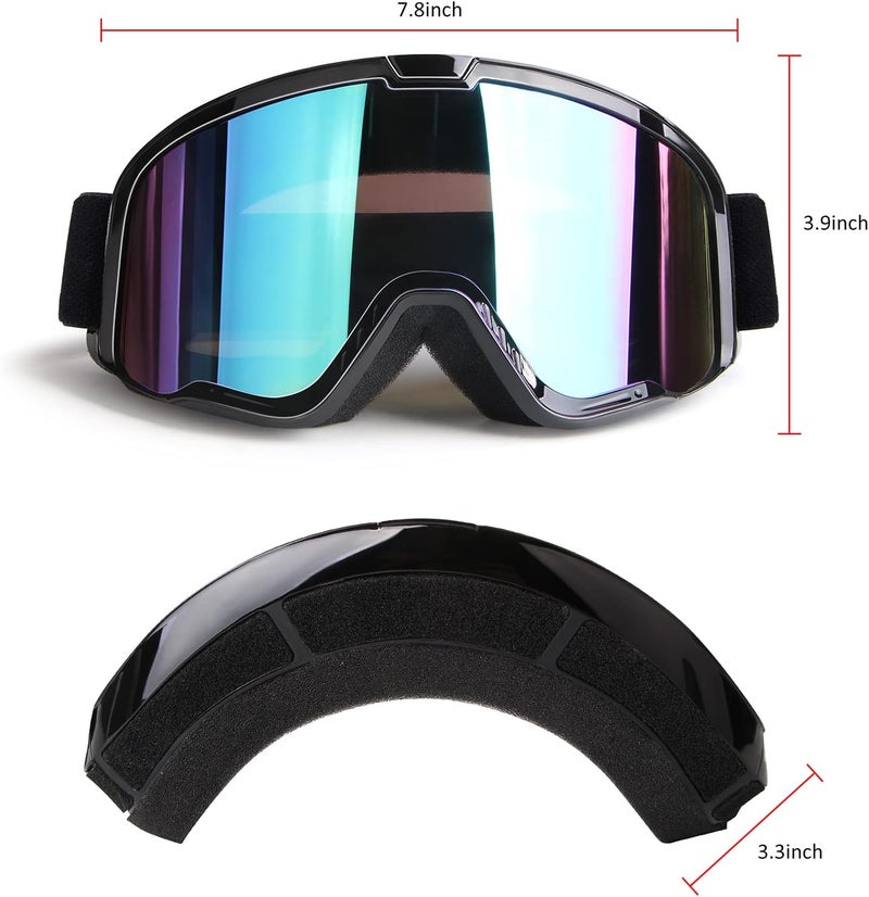 LMAVAG Motorcycle Goggles - UV400 Anti-Scratch Offroad Goggles for Motocross and ATV - Image 5