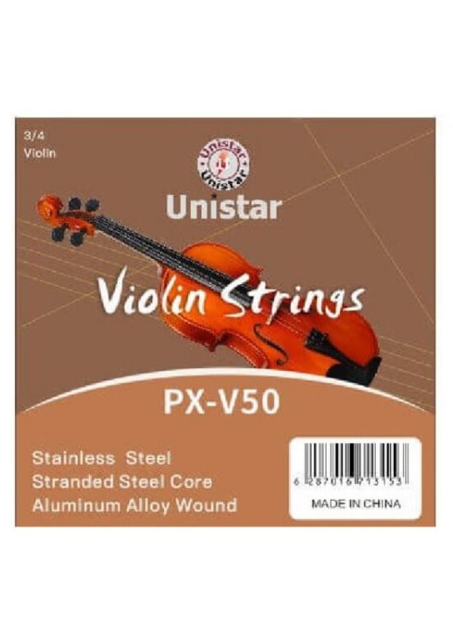 يونيستار أوتار الكمان PX-V50-34 3/4