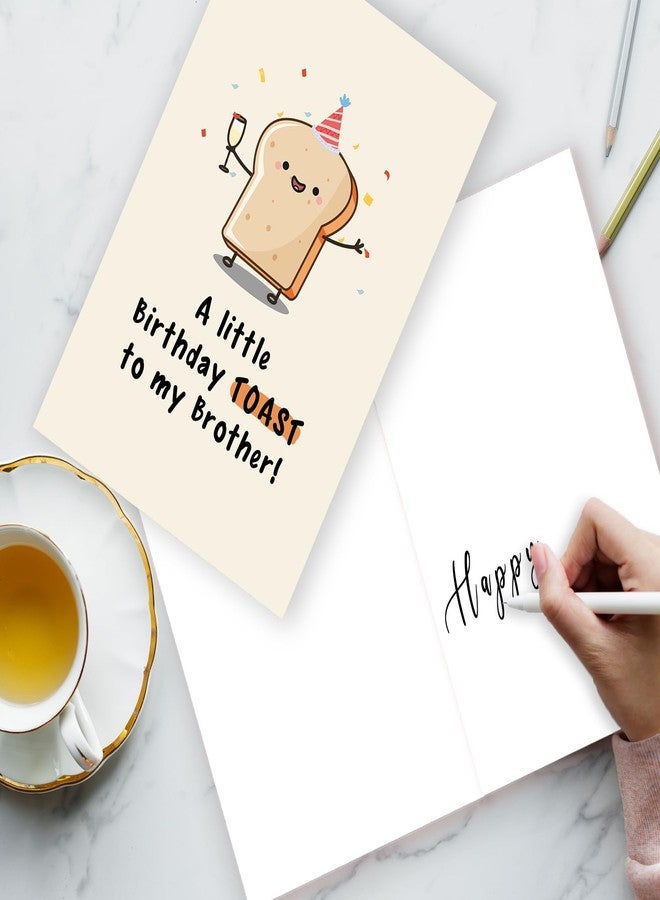 ATTLVV Happy Brother Birthday Card,Funny Brother Birthday Gifts from Sister, Christmas Gifts for Brother,Birthday Card for My Brother - Image 5