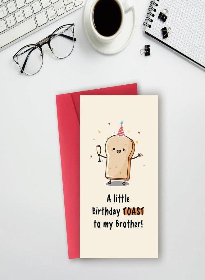 ATTLVV Happy Brother Birthday Card,Funny Brother Birthday Gifts from Sister, Christmas Gifts for Brother,Birthday Card for My Brother - Image 3