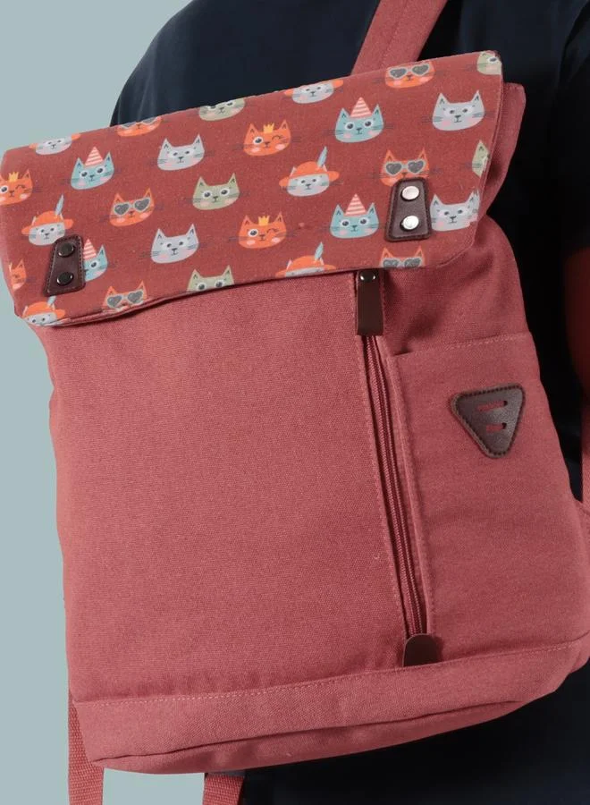 Biggdesign Red Dogs Vintage Print Laptop Backpack