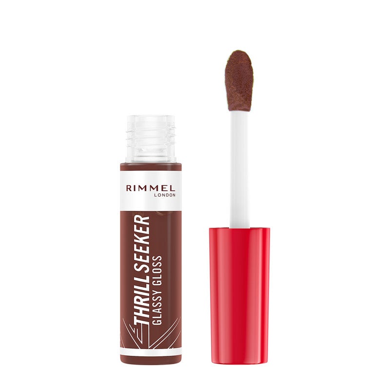 RIMMEL LONDON لميل ثريل سيكر جلاسي جلاس - صوص الشوكولاتة، 10 مل - Image 1