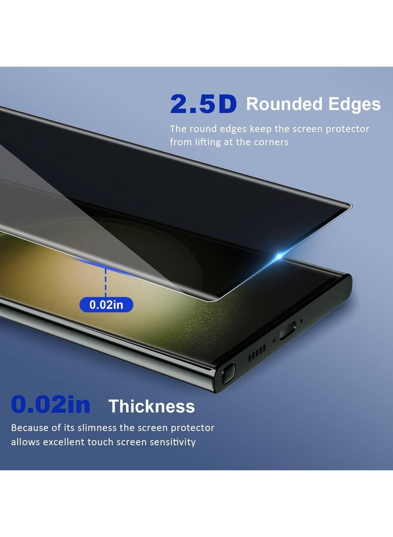 Privacy Screen Protector For Samsung Galaxy S23 Ultra, 9h tempered glass screen protector, Ultra HD Glass, Eazy Installation, Anti Shock Screen, Anti Scratch Protection, Compatible With Samsung Galaxy S23 Ultra  - Image 4