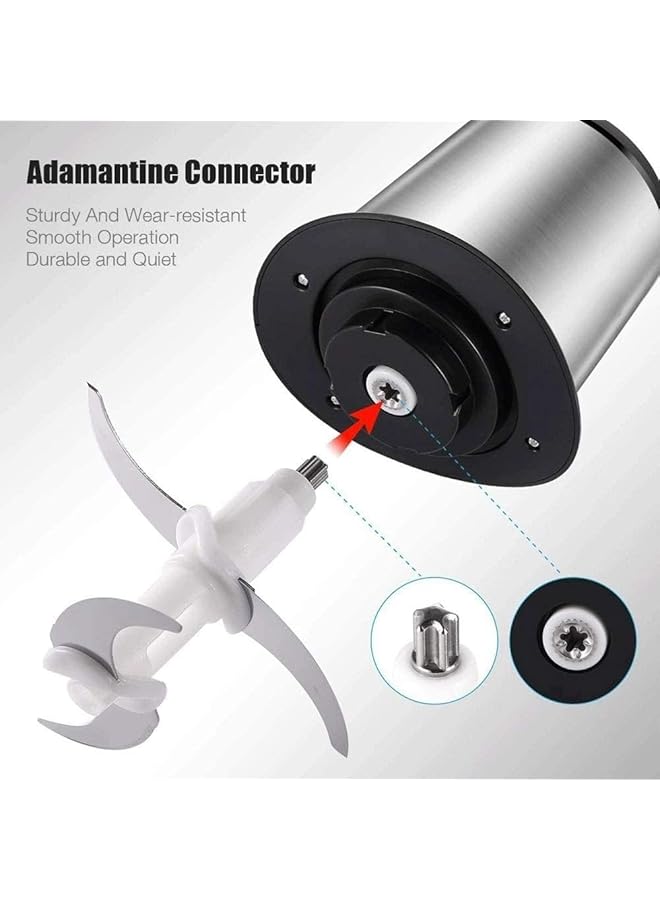 erorex 2L Electric Meat Grinder Stainless Steel Electric Meat Chopper Powerful 300W Food Processor Designed For Meat Vegetables Fruits And Nut 2L Ap 011 - Image 2