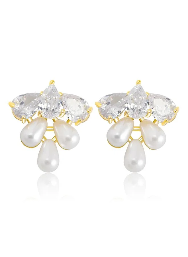 Take Two  Faux Pearl Stud Earrings for Women | Best Price UAE