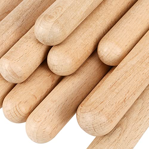 SINJEUN 16 Pair (32 Pack) Wooden Rhythm Sticks, 8 Inch Classical Wood Claves Musical Percussion Instrument, Natural Hardwood Music Lummi Sticks for Student, Musicians - Image 3