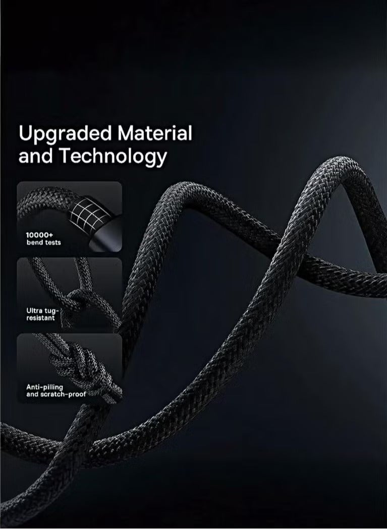 SONIC JEEM AE-Sonic Game 3.0A USB-LIGHTNING Charging Cable with Smart Chip, 1.20m, Black - Image 3