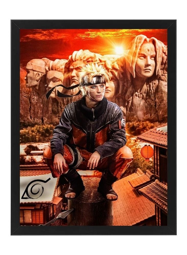 RKN Wall Art Poster Frame Naruto Uzumaki 30X40 cm - Image 2