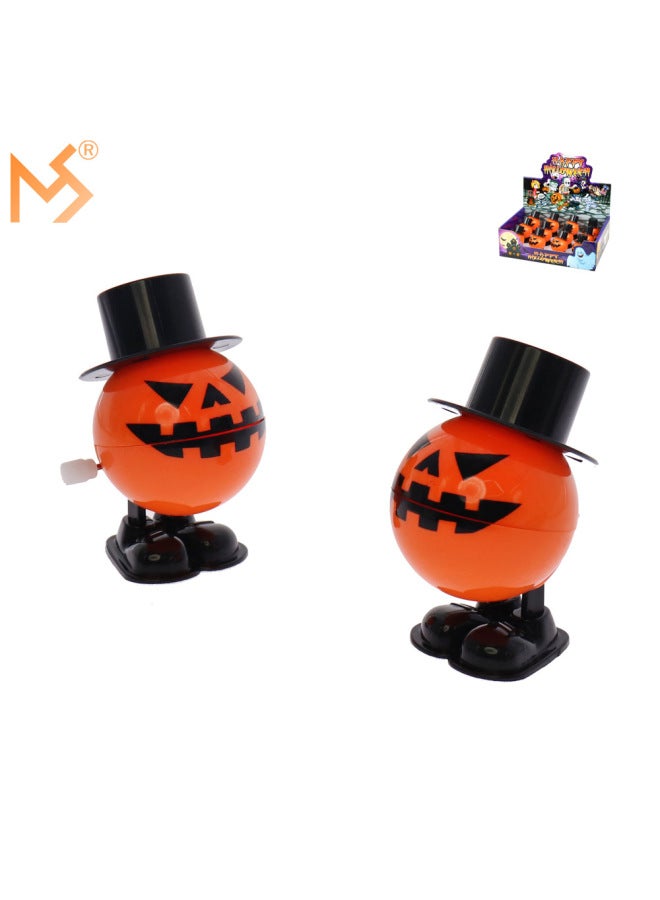 Loquat Small Gift Toys Clockwork Toys Children's Winding Walking Pumpkin Holiday Small Gift-Color:As Shown In The Picture - Image 3