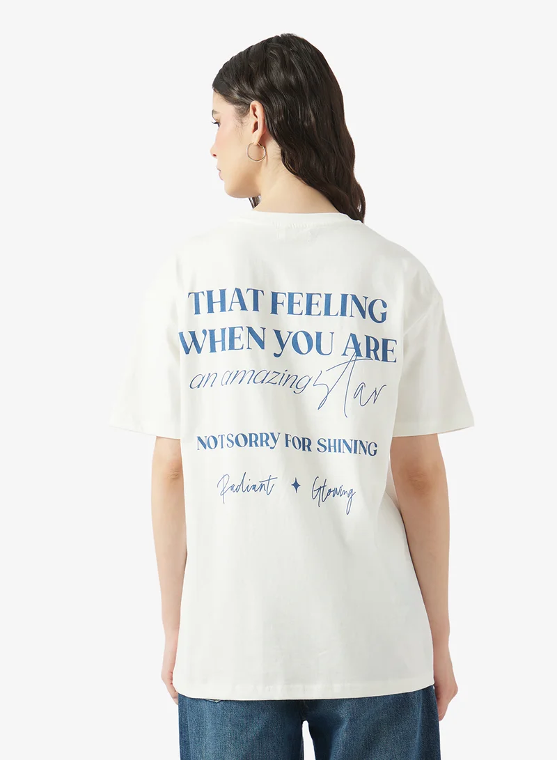 Ripples Ladies Drop Shoulder T-shirt
