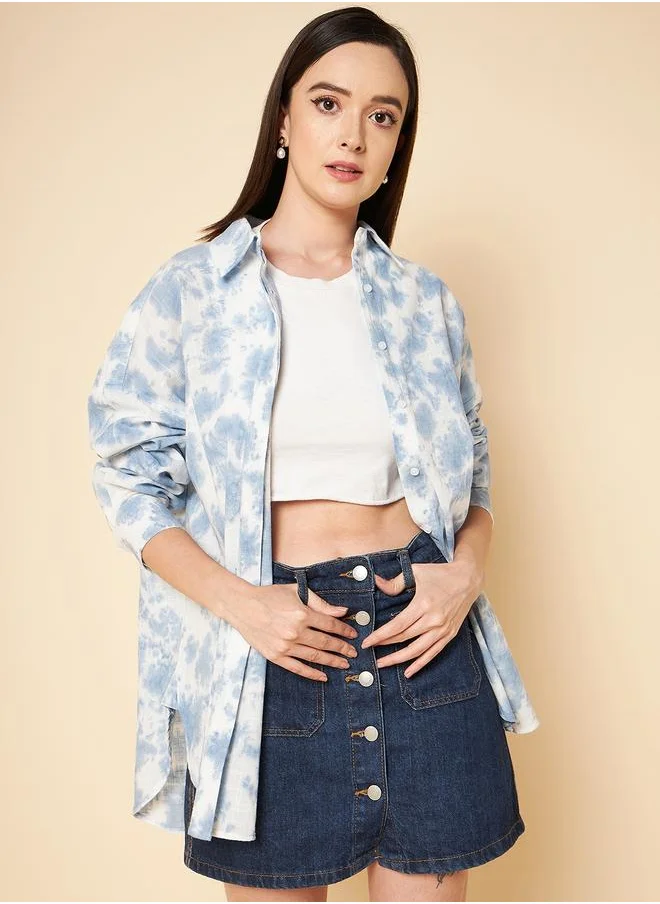 HIGH STAR Women Blue Shirt