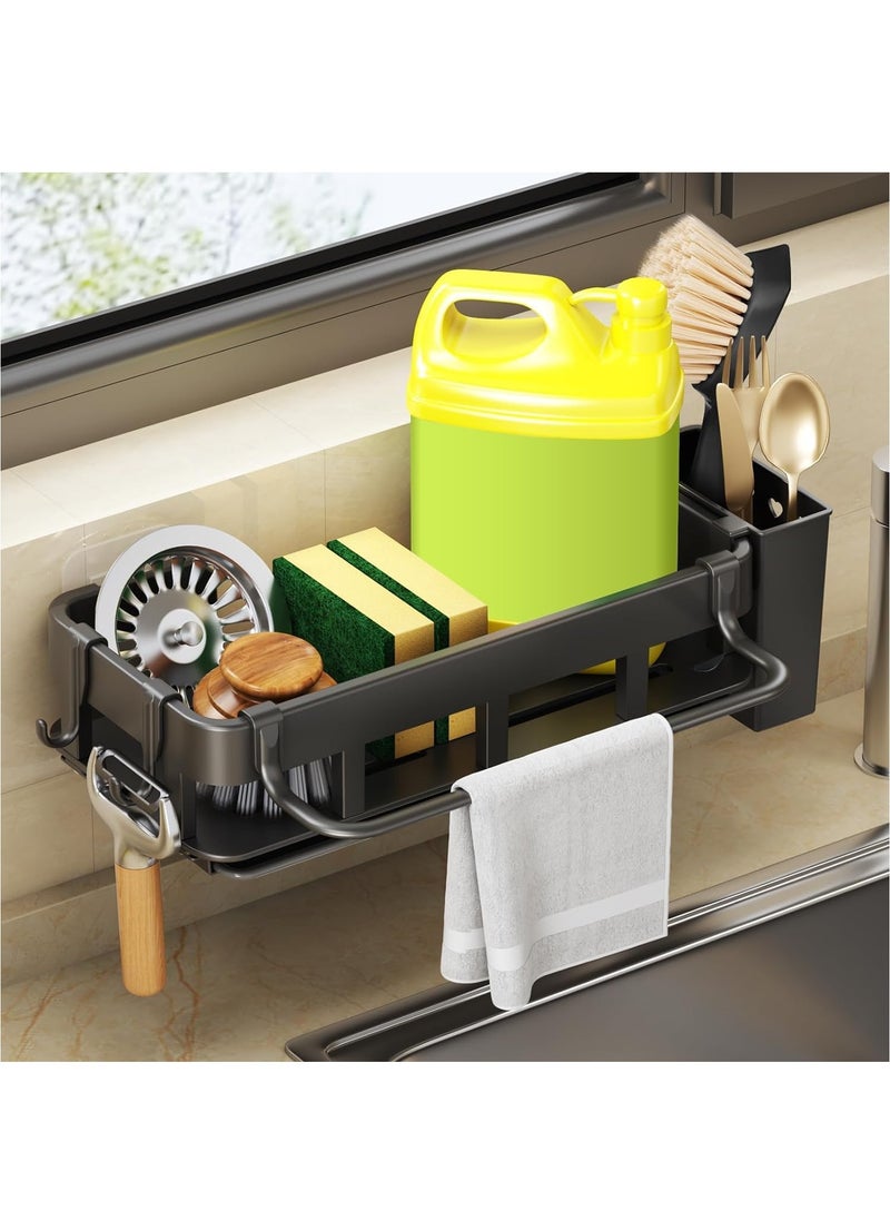 Multi-Purpose Sink and Shower Caddy with Removable Utensil Holder and Auto-Drain Tray, Versatile Organizer & Storage Rack for Kitchen or Bathroom, Ideal for Dish Soap, Sponges, Brushes, and Toiletries - pzsku/ZC3FAAFB813DFE32F9AA8Z/45/_/1734458700/8197f8ee-25e9-43ad-9ca9-a5958b2b7aed