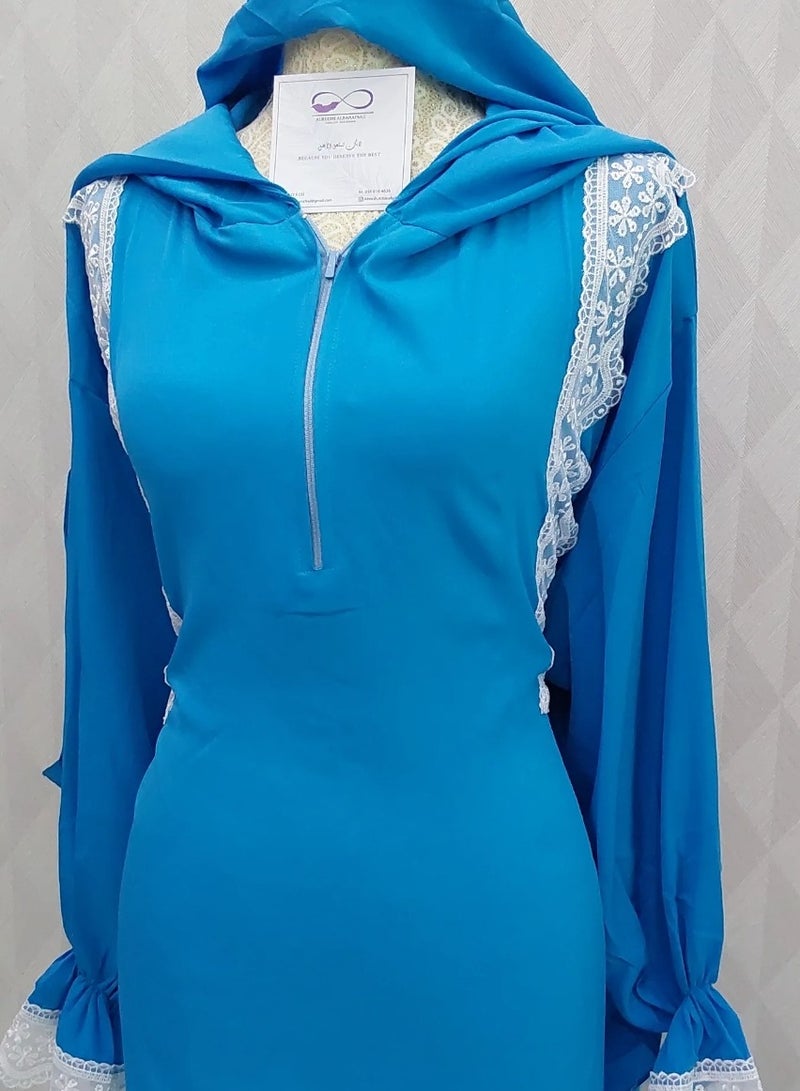 ALREESH ALBANAFSAJI DRESS blue