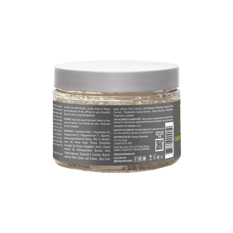 Design Essentials Almond & Avocado Honey Curl Forming Custard, Defines Curls & Fights Frizz, For Curly, Coily, & Kinky Hair 12 oz, Pack of 1 - Image 3