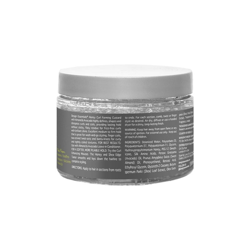 Design Essentials Almond & Avocado Honey Curl Forming Custard, Defines Curls & Fights Frizz, For Curly, Coily, & Kinky Hair 12 oz, Pack of 1 - Image 2