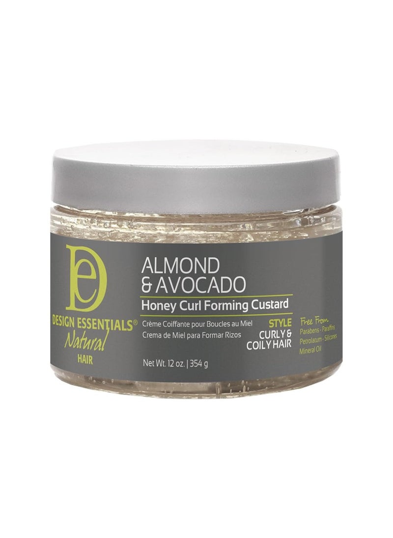 Design Essentials Design Essentials Natural,Almond & Avocado Honey Curl Forming Custard, 12 Ounce  - Image 1
