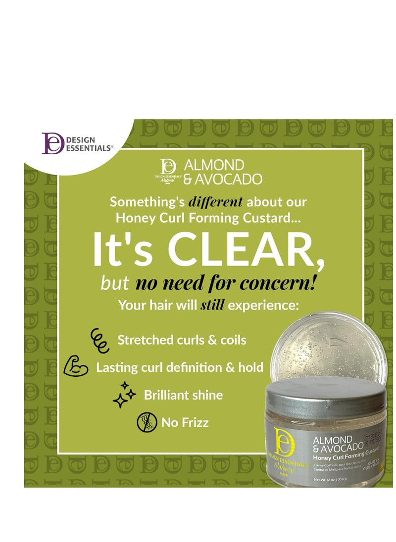 Design Essentials Design Essentials Natural,Almond & Avocado Honey Curl Forming Custard, 12 Ounce  - Image 3