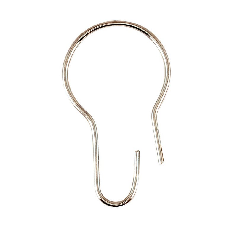 EZ-FLO 15105 Bathroom Shower Curtain Rings, Pack of 24, Nickel-Plated Steel - Image 2