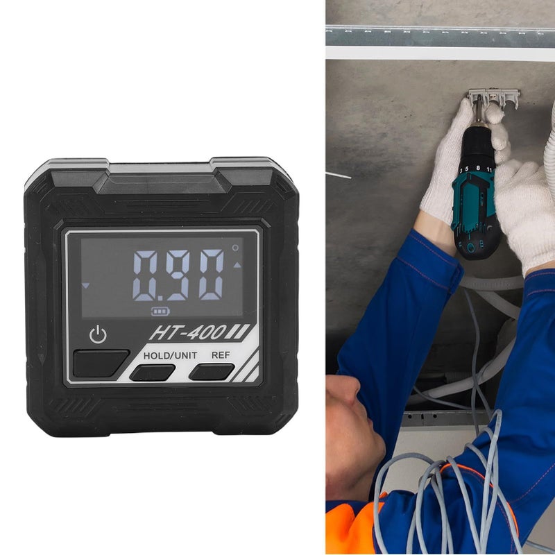 Digital Magnetic Inclinometer 4x90 Degree Angle Finder Protractor For Woodworking Construction - Image 3