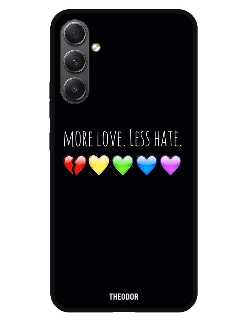 Theodor Protective Case Anti Scratch Shock Proof Bumper Cover For Samsung Galaxy A34 More Love Less Hate - Image 1
