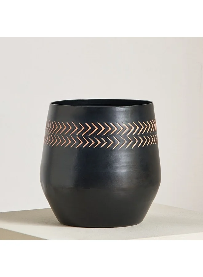 Home Box Nydril Aluminium Hammered Planter 15 x 15 x 16 cm