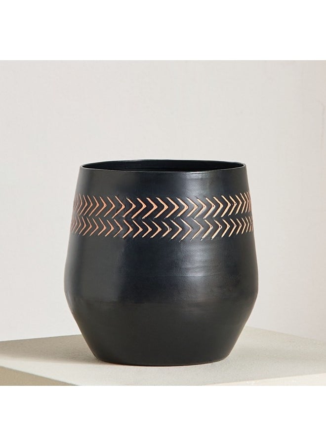 Home Box Nydril Aluminium Hammered Planter 15 x 15 x 16 cm  - Image 2