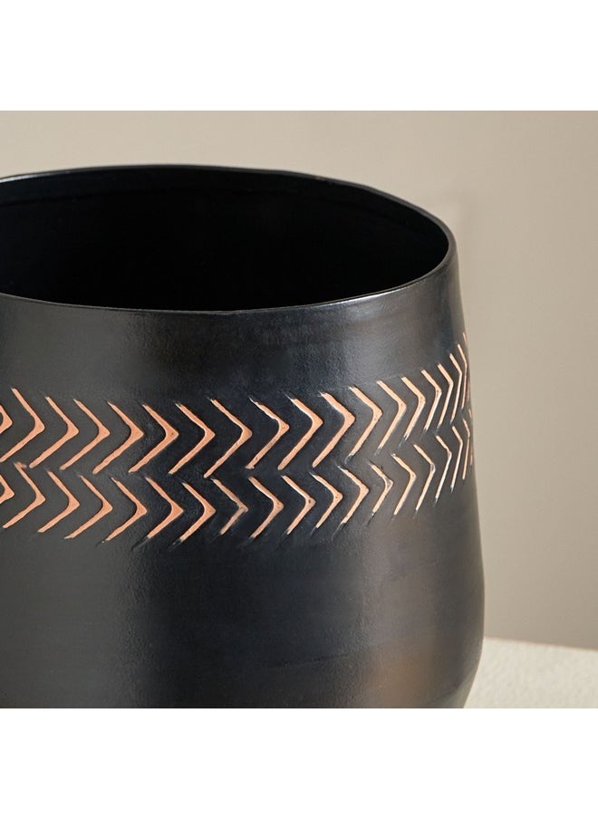 Home Box Nydril Aluminium Hammered Planter 15 x 15 x 16 cm  - Image 3