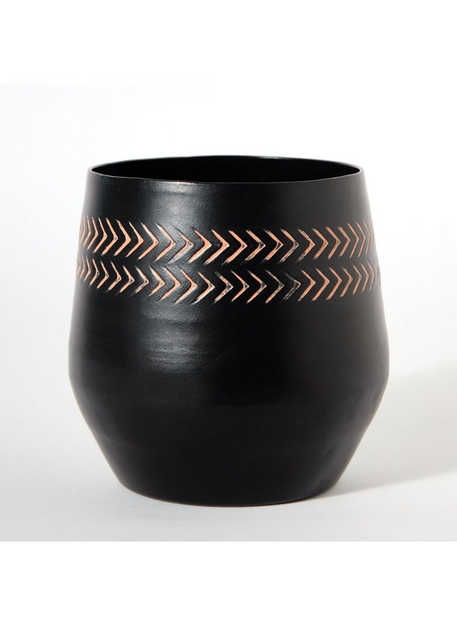 Home Box Nydril Aluminium Hammered Planter 15 x 15 x 16 cm  - Image 1