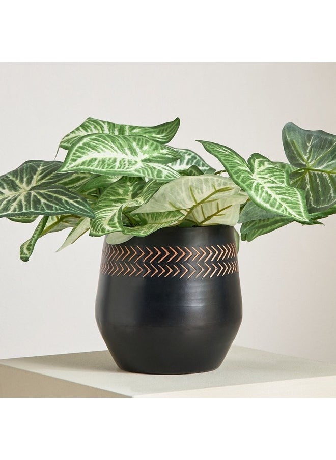 Home Box Nydril Aluminium Hammered Planter 15 x 15 x 16 cm  - Image 4