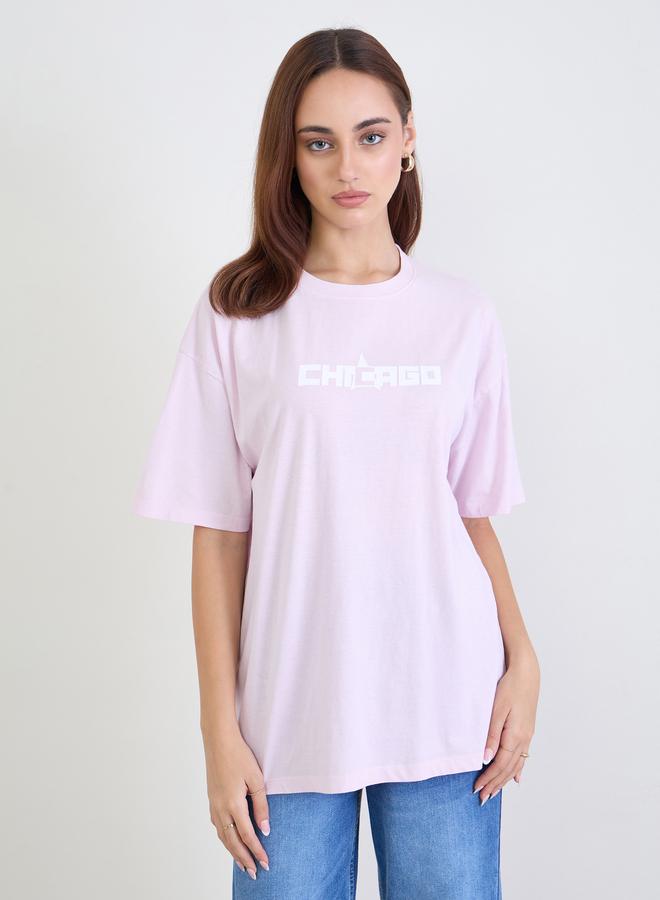 ستايلي تيشيرت واسع بغسل حمضي - Image 1