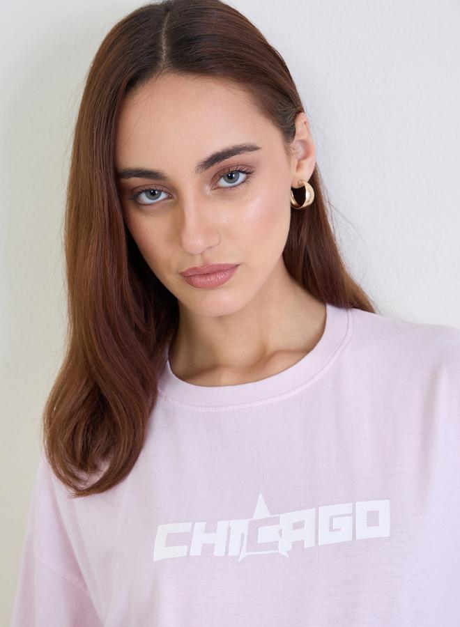 ستايلي تيشيرت واسع بغسل حمضي - Image 4