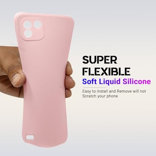 LIRAMARK Silicone Soft Back Cover Case for Realme C11 (2021) (Silicone Pink) - Image 3