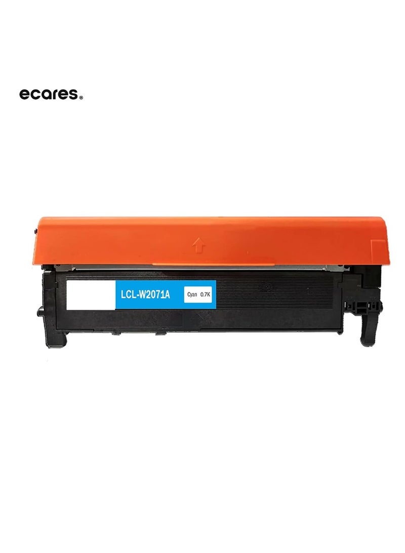 ECARES® 117A (W2071A) Compatible Toner Cartridge use for HP Color Laser 150nw 150a , for HP Color Laser MFP 179fnw MFP 179fwg 178nwg MFP 178nw Printers (CYAN) - Image 1