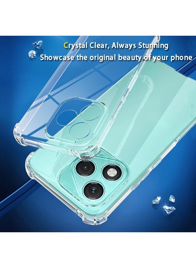 BORTONY Honor 400 Lite 5G Case Crystal Clear Slim Honor 400 Lite Cover Bumper Shockproof Camera Protective Case for Huawei Honor 400 Lite 5G - Image 4