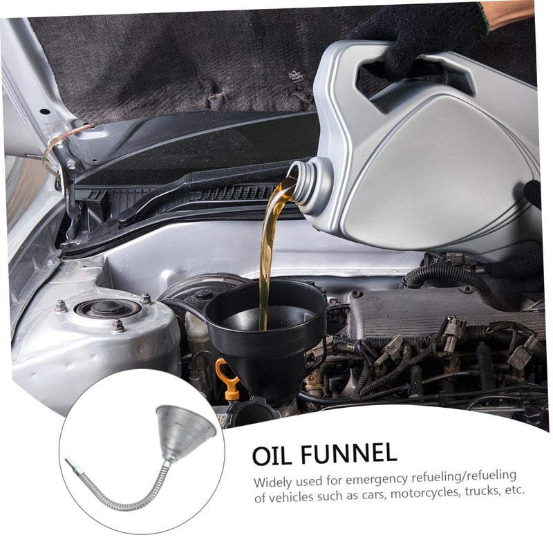 Ciieeo Flexible Oil Funnel Filter Extra Long Transmission Funnel for Cars and Trucks for Oil Changes and Automotive Use - Image 3
