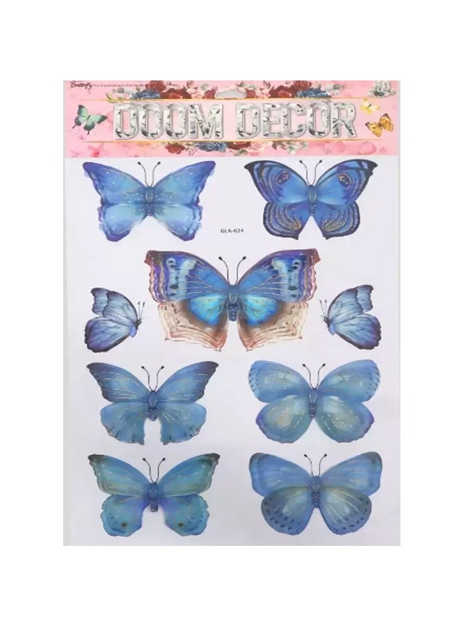 ATM - 3D Double-Layer Butterfly Wall Stickers – Creative Decorative Simulation Decals - Image 1